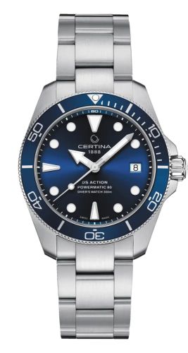 Certina - C032.807.11.041.00  DS Action Diver 38 Powermatic 80 Stainless Steel / Blue