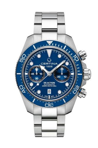 Certina - C032.827.11.041.00  DS Action Diver Chrono Stainless Steel / Blue / Bracelet