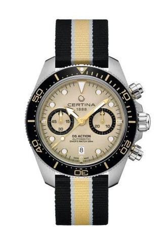 Certina - C032.827.18.271.00  DS Action Diver Chrono Stainless Steel / Sand / NATO