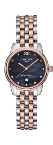 Certina - C033.051.22.128.00  DS-8 Lady Stainless Steel - Rose Gold / Black MOP / Bracelet