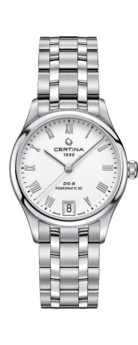 Certina - C033.207.11.013.00  DS-8 Powermatic 80 Lady Stainless Steel / White / Bracelet