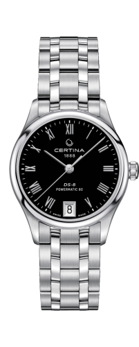 Certina - C033.207.11.053.00  DS-8 Powermatic 80 Lady Stainless Steel / Black / Bracelet