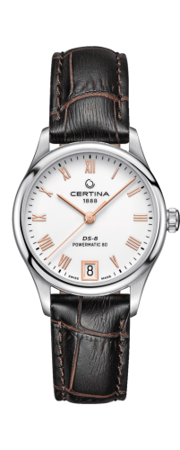 Certina - C033.207.16.013.00  DS-8 Powermatic 80 Lady Stainless Steel / White / Strap