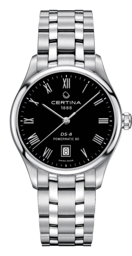 Certina - C033.407.11.053.00  DS-8 Powermatic Stainless Steel / Black / Bracelet