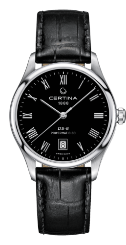 Certina - C033.407.16.053.00  DS-8 Powermatic Stainless Steel / Black / Strap