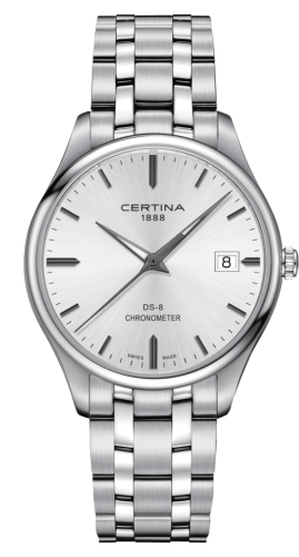 Certina - C033.451.11.031.00  DS-8 Chronometer Stainless Steel / Silver / Bracelet