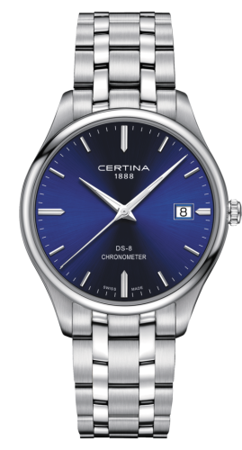 Certina - C033.451.11.041.00  DS-8 Chronometer Stainless Steel / Blue / Bracelet