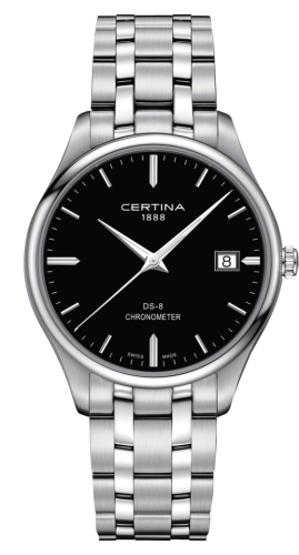 Certina - C033.451.11.051.00  DS-8 Chronometer Stainless Steel / Black / Bracelet