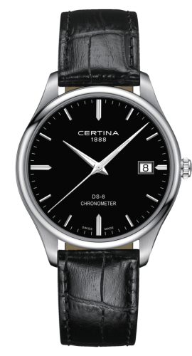 Certina - C033.451.16.051.00  DS-8 Chronometer Stainless Steel / Black / Strap