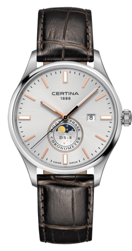 Certina - C033.457.16.031.00  DS-8 Moon Phase Stainless Steel / Silver