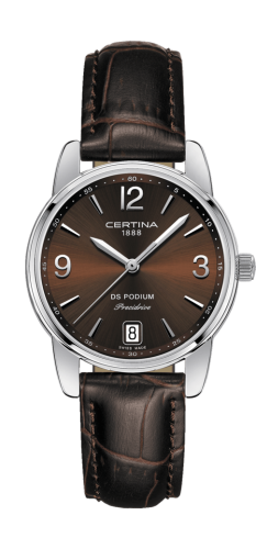 Certina - C034.210.16.297.00  DS Podium 33 Stainless Steel / Brown / Strap