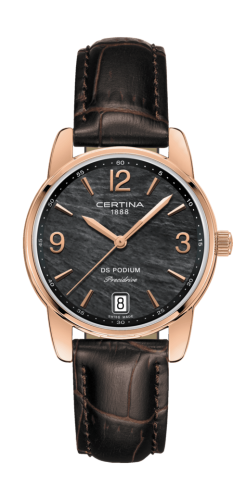 Certina - C034.210.36.127.00  DS Podium 33 Rose Gold PVD / Black MOP / Strap