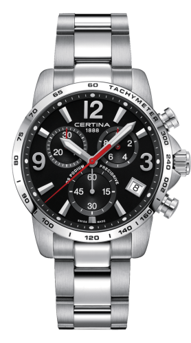 Certina - C034.417.11.057.00  DS Podium Chronograph 1/10 Sec Stainless Steel / Black / Bracelet