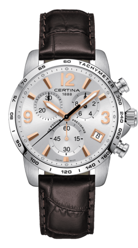 Certina - C034.417.16.037.01  DS Podium Chronograph 1/10 Sec Stainless Steel / Silver / Strap