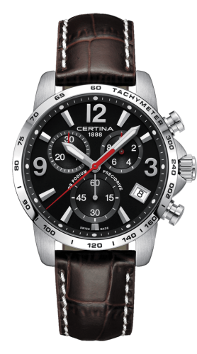 Certina - C034.417.16.057.00  DS Podium Chronograph 1/10 Sec Stainless Steel / Black / Strap