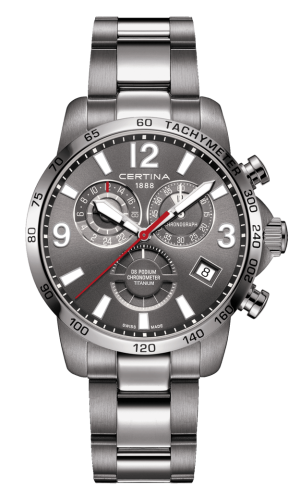 Certina - C034.654.44.087.00  DS Podium Chronograph GMT Titanium / Grey