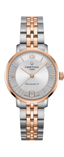 Certina - C035.207.22.037.01  DS Caimano Powermatic 80 Stainless Steel / Rose Gold PVD / Silver / Bracelet