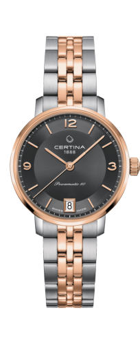 Certina - C035.207.22.087.01  DS Caimano Powermatic 80 Stainless Steel / Rose Gold PVD / Grey / Bracelet