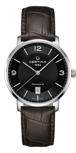 Certina - C035.407.16.057.00  DS Caimano Powermatic 80 Stainless Steel / Black / Strap