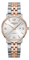 Certina DS Caimano Powermatic 80 Stainless Steel / Rose Gold PVD / Silver / Bracelet (C035.410.22.037.01)