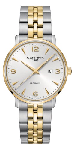 Certina - C035.410.22.037.02  DS Caimano 39 Stainless Steel / Yellow Gold PVD / Silver / Bracelet