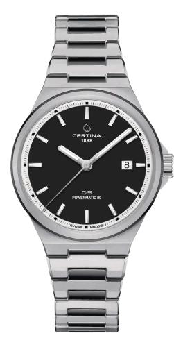 Certina - C043.407.22.061.00  DS-7 Powermatic 80 Stainless Steel / Black / Bracelet