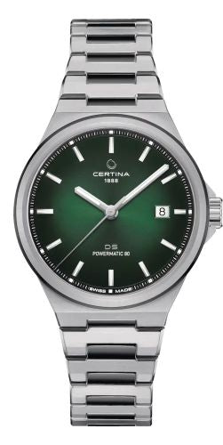 Certina - C043.407.22.091.00  DS-7 Powermatic 80 Stainless Steel / Green / Bracelet