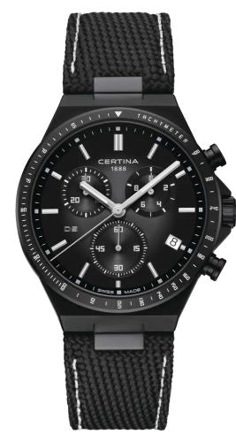 Certina - C043.417.38.081.00  DS-7 Chronograph PVD / Black  / Bracelet