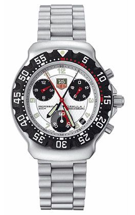 TAG Heuer - CA1212.BA0493  Formula 1 Chronograph Quartz Stainless Steel / Silver / Bracelet