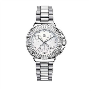 TAG Heuer - CAC1310.BA0852  Formula 1 Quartz Chronograph 37 Stainless Steel / MOP - Diamond / Bracelet