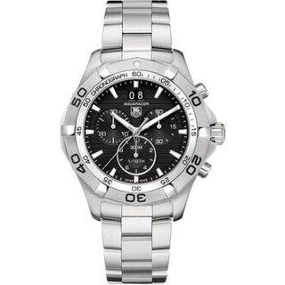 TAG Heuer - CAF101E.BA0821  Aquaracer 300M Quartz Chronograph 43 Stainless Steel / Black / Bracelet