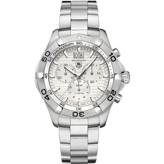 TAG Heuer - CAF101F.BA0821  Aquaracer 300M Quartz Chronograph 43 Stainless Steel / Silver / Bracelet