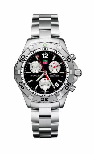 TAG Heuer - CAF1110.BA0804  Aquaracer 300M Quartz Chronograph 41 Stainless Steel / Black / Bracelet