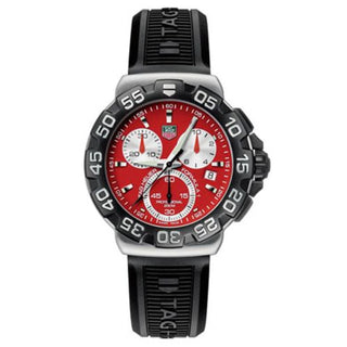 TAG Heuer - CAH1112.BT0714  Formula 1 Quartz Chronograph Stainless Steel / Red / Rubber