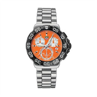 TAG Heuer - CAH1113.BA0850  Formula 1 Quartz Chronograph 41 Stainless Steel / Orange / Bracelet