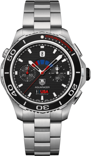 TAG Heuer - CAK211B.BA0833  Aquaracer 500M Calibre 72 43 Stainless Steel / Oracle Team USA