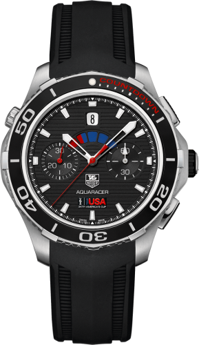 TAG Heuer - CAK211B.FT8019  Aquaracer 500M Calibre 72 43 Stainless Steel / Oracle Team USA / Rubber