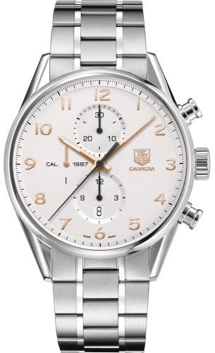 TAG Heuer - CAR2012.BA0796  Carrera Calibre 1887 43 Stainless Steel / Silver / Bracelet