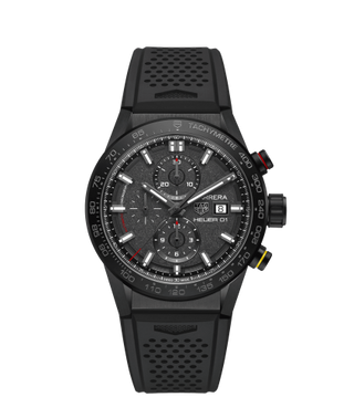 TAG Heuer - CAR201J.FT6087  Carrera Calibre Heuer 01 43 Stainless Steel / Black / Rubber / CLEP