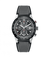 TAG Heuer Carrera Calibre Heuer 01 43 Black Ceramic / Stainless Steel / Rubber (CAR201W.FT6095)