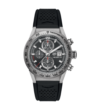 TAG Heuer - CAR208Z.FT6046  Carrera Calibre Heuer 01 43 Titanium / Grey / Rubber