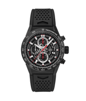 TAG Heuer Carrera Calibre Heuer 02 45 Black Ceramic / Skeleton / Rubber (CAR2090.FT6088)