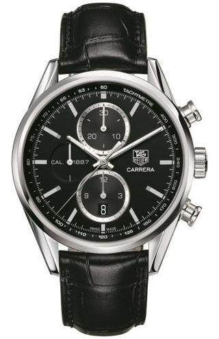 TAG Heuer - CAR2110.FC6266  Carrera Calibre 1887 41 Stainless Steel / Black / Alligator