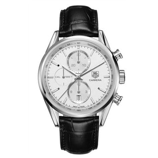 TAG Heuer - CAR2111.FC6266  Carrera Calibre 1887 41 Stainless Steel / Silver / Alligator