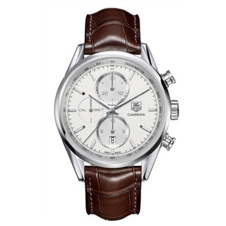 TAG Heuer - CAR2111.FC6291  Carrera Calibre 1887 41 Stainless Steel / Silver / Alligator