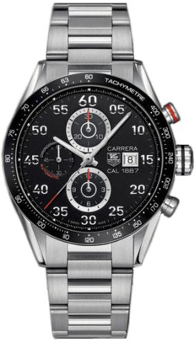 TAG Heuer - CAR2A10.BA0799  Carrera Calibre 1887 43 Stainless Steel / Black / Bracelet