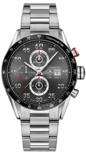 TAG Heuer - CAR2A11.BA0799  Carrera Calibre 1887 43 Stainless Steel / Grey / Bracelet