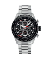 TAG Heuer Carrera Calibre Heuer 01 45 Stainless Steel / Skeleton / Rubber /  Blue Touch (CAR2A1W.BA0703)