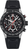 TAG Heuer - CAR2A1Z.FT6044  Carrera Calibre Heuer 01 45 Stainless Steel / Skeleton / Rubber