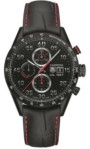 TAG Heuer - CAR2A80.FC6237  Carrera Calibre 1887 43 Titanium / Black / Alligator / Racing